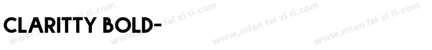 CLARITTY bold字体转换